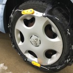 タイヤにチェーンを付けました